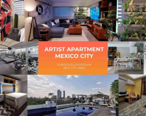 Modern Artist Apt., overlooking Parque Espana
